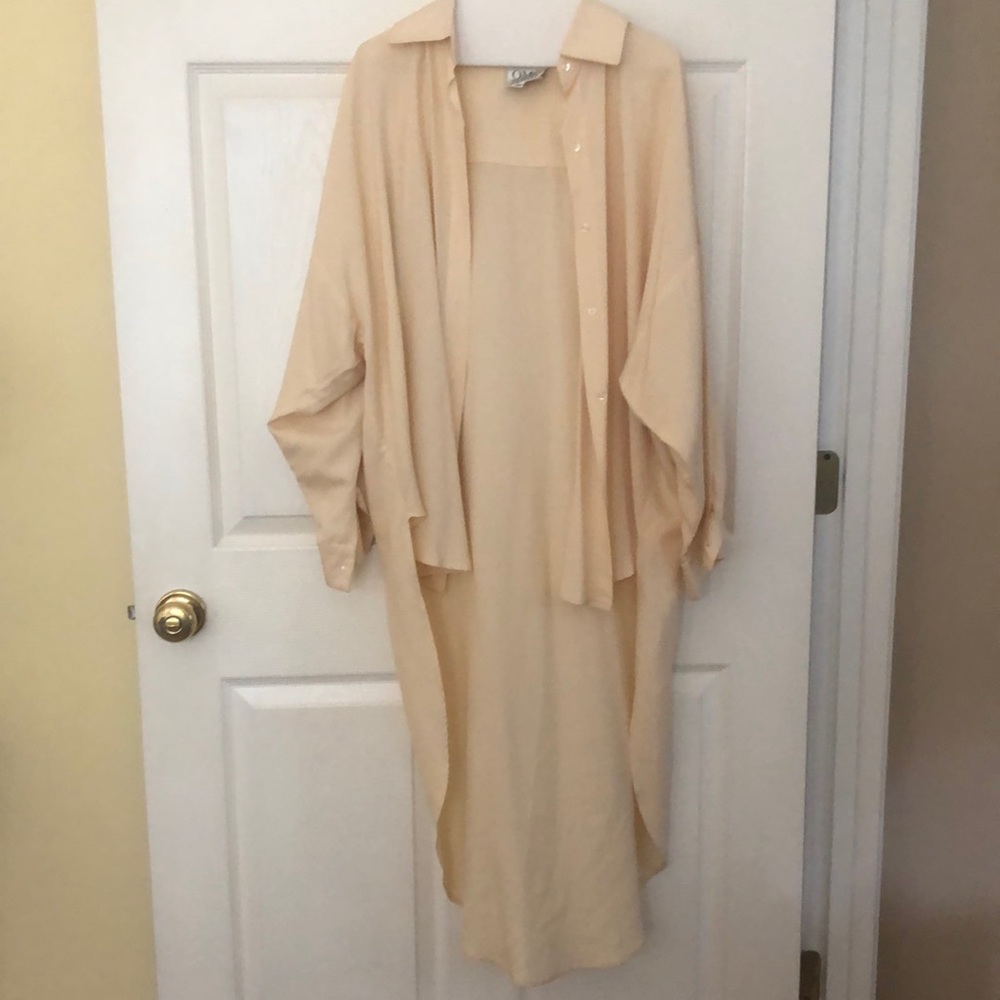 Silk cream Norma Kamali shirt
